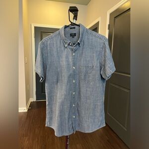 J Crew Short Sleeve Chambray Shirt